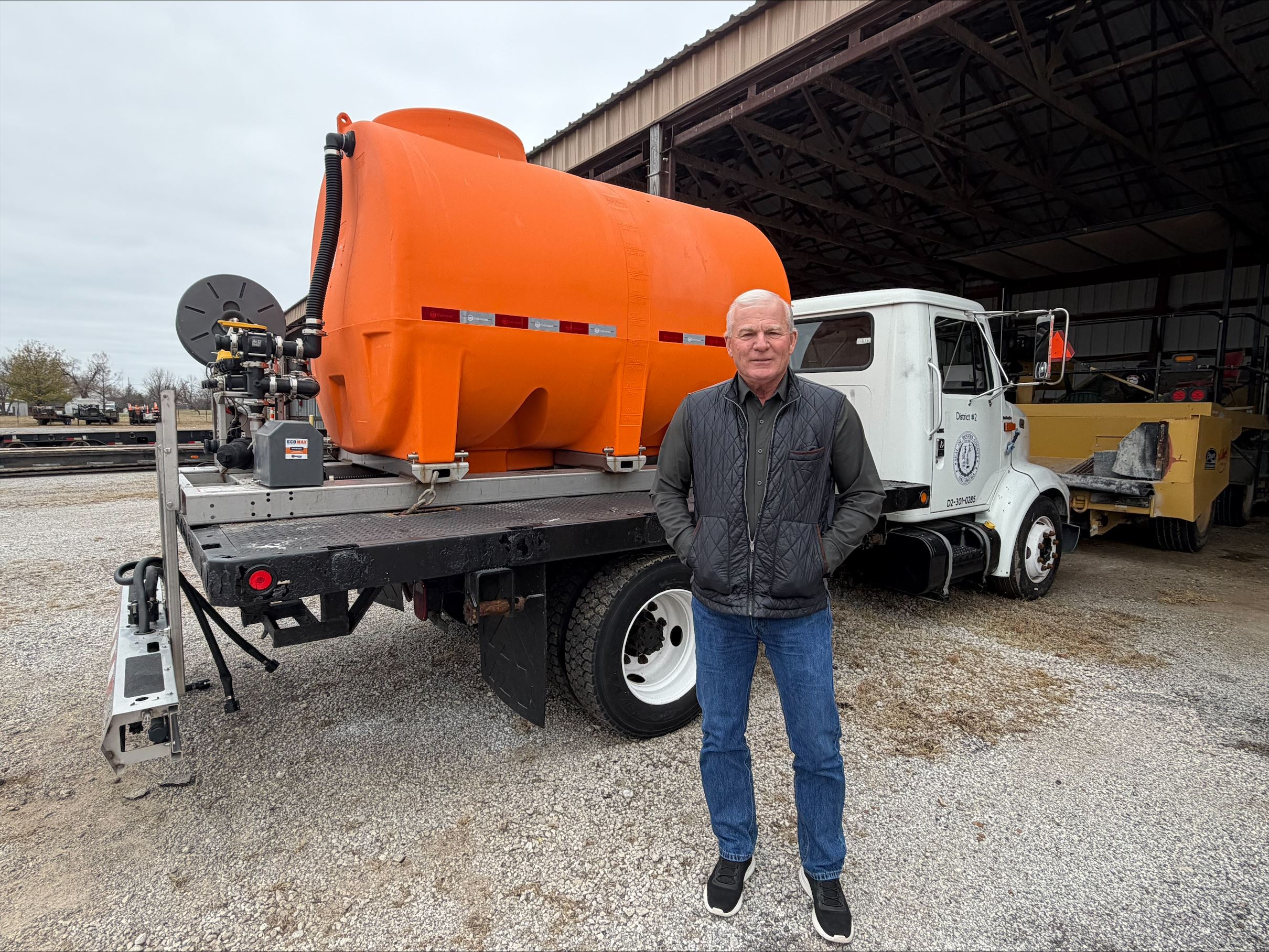 Commissioner Steve Hendrix District 2 Dark clothing and jeans